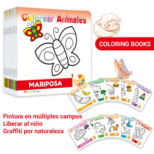 A Set Of 10 Spanish Drawing Books Copying Drawings Cute Animal Patterns Enhance Babys Creativity