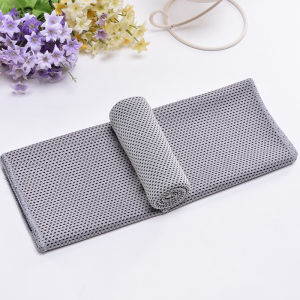 1pc Cool Sports Towel Polyester Fiber Ice Cooling outdoor Towels 30*80cm Fitness Gym Running Quickly Dry Cold Towel random color