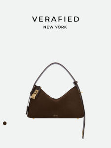 VERAFIED | Elegant Old Money Style Suede Hobo Bag