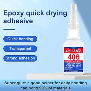 LOOLIFL | Instant Adhesive Super Strong Quick Dry Super Glue Multipurpose Glue for Plastic Rubber Metal Glass Ceramic Shoe DIY Repair Tool