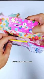 3PCS Cute Girls Kids Panties Cotton Childrens Underwear