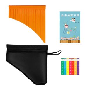 IRIN | IRIN Pan Flute 16 Pipes C Key Panpipes Row Flute with Bag Beginning Student Flauta Traditional Woodwind Musical Instrument