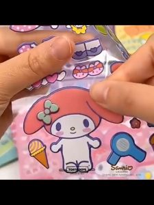 Buku Stiker Puffy 3D Playhouse & Quiet Book Sanrio: Stiker Mainan Anak