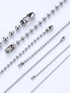 Dây Hạt Thép Không Gỉ 304 Thời Trang Dây Treo Quần Áo Dây Kẹp Cửa Sổ Dây Túi Thời Trang Dây Hạt Tròn Sóng Phụ Kiện Trang Sức Mới