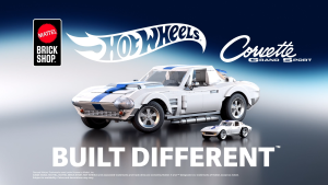 Mattel Brick Shop Hot Wheels Corvette Grand Sport Building Toy Kit (918 Pieces) For Collectors