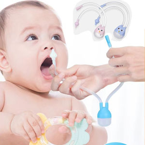 Baby Cartoon Nasal Mucus Suction Aspirator Infant Nose Cleaner Newborn safe Anti-Reverse Snot Pump