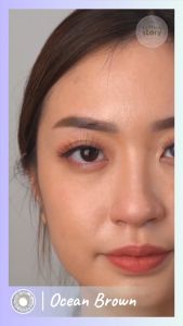 Ocean Brown Monthly Softlens Warna Korea Premium