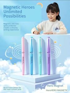 HERO | Hero P358 Gradient Từ Tính Giấu Ngòi Bút Máy Công Thái Học Chỉnh Sửa Tư Thế Viết Dụng Cụ Loại Tiêu Chuẩn Thép Không Gỉ