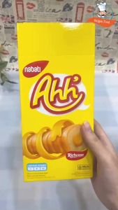 Bánh snack phủ phô mai - Nabati Richeese Ahh Cheese cream coated snack 9g(10 cây)