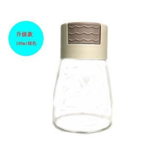 Botol Tempat Bumbu Garam / Tempat Penyimpanan Kaca Wadah Bumbu Model Tekan Otomatis