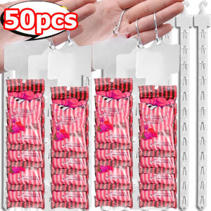 50PCS Supermarket Snack Plastic Hanging Strips / Store Hang Snacks Display Hanger Hooks / Display Hanger with Hooks