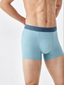 Purcotton | Cotton High Elastic Mens Boxer Briefs