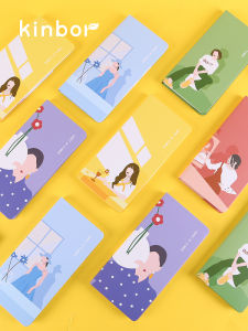 Kinbor 2025 ปีงู บันทึกสั้นๆ ลายดอกไม้สวยงาม บันทึกสั้นๆ ขนาดพกพาสะดวก บันทึกสั้นๆ แบบกระดาษโพลีเอสเตอร์ บันทึกสั้นๆ แบบแข็ง