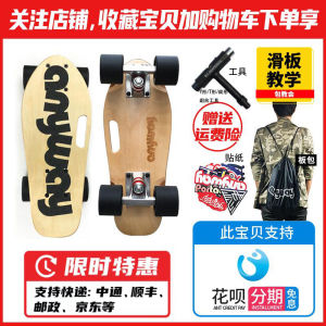 Mini Portable Banana Shape Skateboard for Beginners Cute Design Anyways Skateboard Compact Size Ideal Starting Board