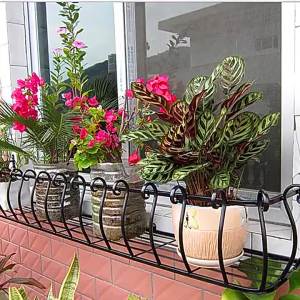 MOLORE | European Style Iron Balcony Hanging Flower Rack