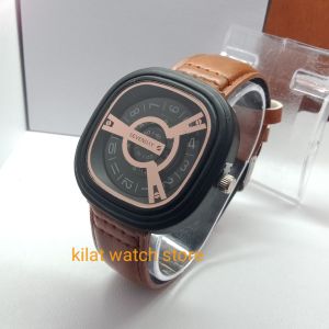 COD Jam tangan pria sevenday STRAP Kulit
