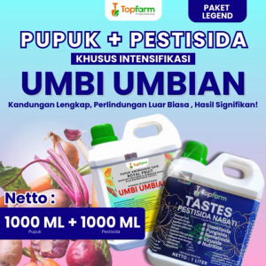 Pupuk Topfarm / Pupuk Khusus Umbi Terbaik / Pupuk Cair Khusus Umbi Umbian / Pupuk Pelebat Pembesar Buah Umbi / Obat Hama Akar Daun Umbi / Obat Semprot Hama Umbi / Obat Untuk Hama Daun Buah Umbi / Obat Jamur Akar Umbi