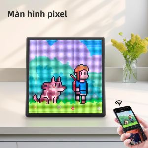 Đèn Ngủ Ma Trận LED RGB 64x64 Điểm Ảnh Điều Khiển Thông Minh Bluetooth Đèn Kỹ Thuật Số Sáng Tạo Hình Chữ Nhật Trang Trí Phòng Chơi Game Anime