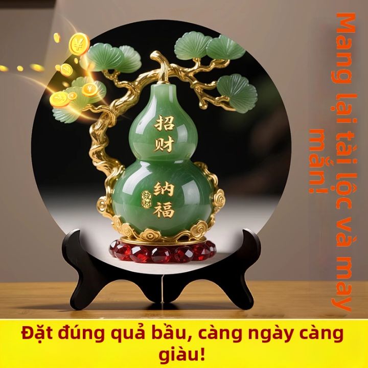 SHANDI | Vật Trang Trí Hút Tài Lộc Bầu Đào Ngọc | Lazada.vn