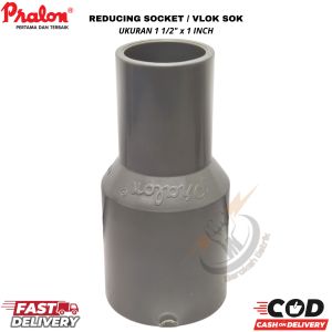 Vlok Sok 1½" x 1" inch AW ( MEREK PRALON ) / Reducer Sock 1½" x 1" inch / Plok Sok / Turunan PVC sok