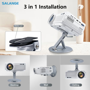 3 in 1 Stand Universal 1/4 Inch Screw Interface Mini Projector Bracket Desktop Projector Holder Table Projector Wall Mount Stand