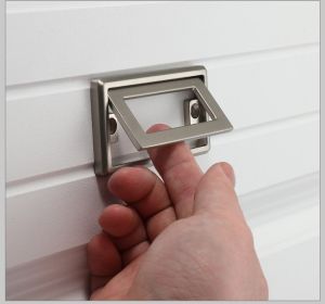 Flush Pull Handle Invisible Flip Drawer Handle Furniture Grip Cabinet Door Pull Ring Handles with Mounting Screws for Cabinets Drawer