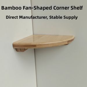 Non-drilling Decorative Bamboo Corner Shelf
