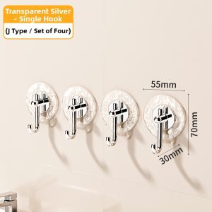Strong Adhesive Drill-Free Bathroom Clothes Hooks