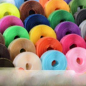 Nylon Băng Ma Thuật Dính Móc Vòng Đơn Mặt Không Keo Nhiều Màu Sắc Mạnh Mẽ Cho Giày Fur刺 Miếng Dán May Nhà Diy Phụ Kiện