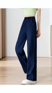 In stock Denim Jeans Womens Slimming Boutique Quality High Waist Versatile Trousers Elegant Pants Three Colors