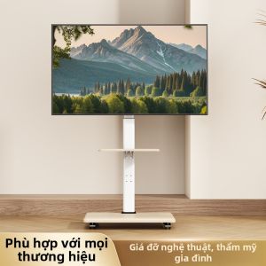 Adjustable Portable TV Stand Shelf Wooden
