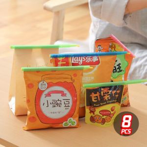 PP Penjepit Bungkus Makanan Snack Seal Klip Moisture-Proof Penjepit Bungkus Makanan Kemasan 8PCS