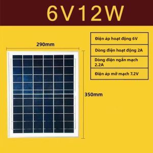 Mestercock | Tấm Pin Năng Lượng Mặt Trời Đa Tinh Thể 6V 60W