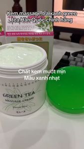 (Korea) Kem massage mặt trà xanh kem massage trà xanh green tea