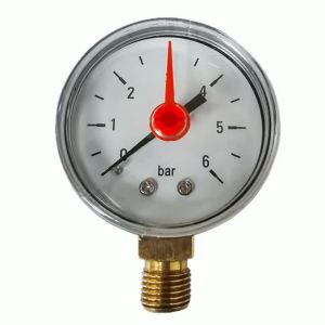 Y50 Pressure Gauge G1/4 0-6 Bar For Water Oil Air 50mm Radial Connection Manometer With Copper Sensor