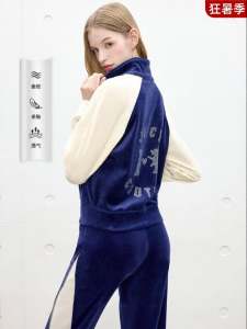 Juicy Couture | Silk Velvet Stand Collar Coat Womens