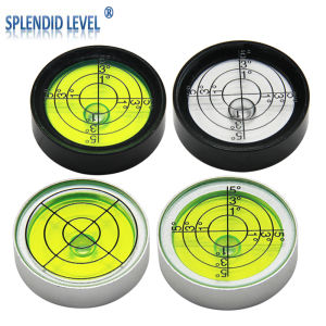 High Precision Mini Cross Bubble Level Instrument Cylindrical Water Bubble Leveling Ruler Accessories Metal Construction Tools
