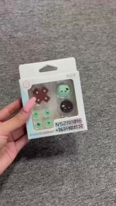 New Cute Cat Silicone Button Covers For Switch 2 Joypad Anti-slip Thumb Stick Caps + D-pad Cover For NS2 / Switch Lite / Switch