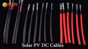 Dây cáp quang Risen dài 3 mét tiết diện 4mm² màu đen đỏ đầu nối MC4 dùng để nối dài dây dẫn cho mô-đun quang điện.