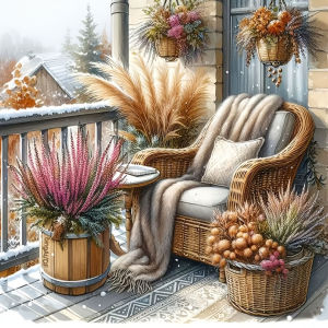 Huacan DIY Diamond Painting Winter Snowy Balcony Diamond Embroidery Landscape Complete Kit Picture Of Rhinestones