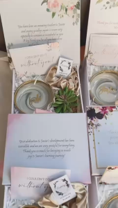 [SG] Personalised Customised Iris Marble Dish Petite Gift Box Set Birthday Gift Bridesmaid Gift Corporate Gift