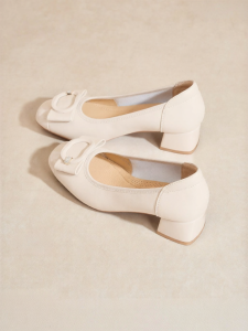 Josiny | Spring/Summer Square Buckle Coarse Heel Mary Jane Shoes