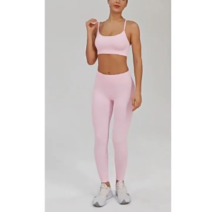 Set Legging Thể Thao Vải Dệt Kim Cao Cấp Co Giãn 4 Chiều Chính Hãng AMI MEDEA Phù Hợp Tập Gym Yoga K1373+N2292