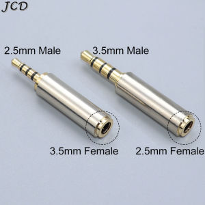 JCD 2PCS Aux Cable Converter 3.5mm to 2.5mm / 2.5mm to 3.5mm Audio Adapter Stereo Headphone Amplifier Microphone Jack