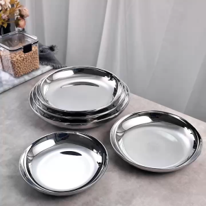 Đĩa inox 316 đĩa không gỉ đĩa inox nhà bếp đĩa inox tròn đĩa inox nông đĩa inox đĩa OYATTON