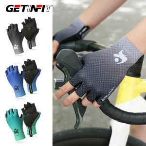 GETINFIT Half Finger Gloves Elastic Stretch Cycling Biking Fishing Sports Fitness Non Slip Grip Wear Resistant Sun UV Protection
