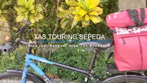 Tas Pannier Sepeda Tas Sepeda Belakang Tas Touring Sepeda Bisa Jadi Rangsel Backpack  muat 25 liter Waterproof TRX