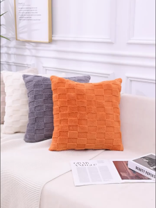 แสงหรูหราน่ารักตุ๊กตาโยนหมอนห้องนั่งเล่นโซฟาโยนหมอนครอบคลุม 40x40 หัวเตียงหมอนสำนักงานที่กำหนดเองหมอนครอบคลุม