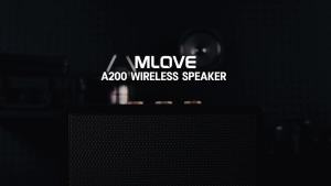 MLOVE | Mlove Home Audio A200 Wireless Bluetooth Speaker 5.3 Retro Design Long Battery Life up to 24 Hours Playtime