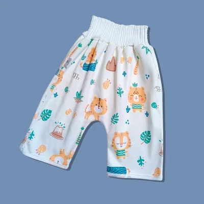 Pure Cotton Washable Nighttime Leakage Proof Training Pants for Toddlers And Young Children Baby Diaper Skirt by Lanxi Fang